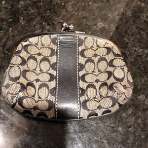 Coach change purse black